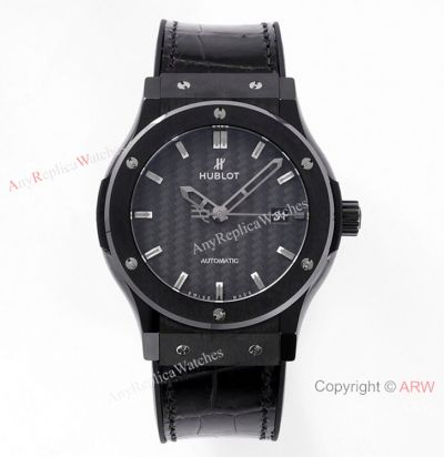 Hublot Classic Fusion Ceramic 'Black Magic' 42 Watch GSF HUB1110 Movement